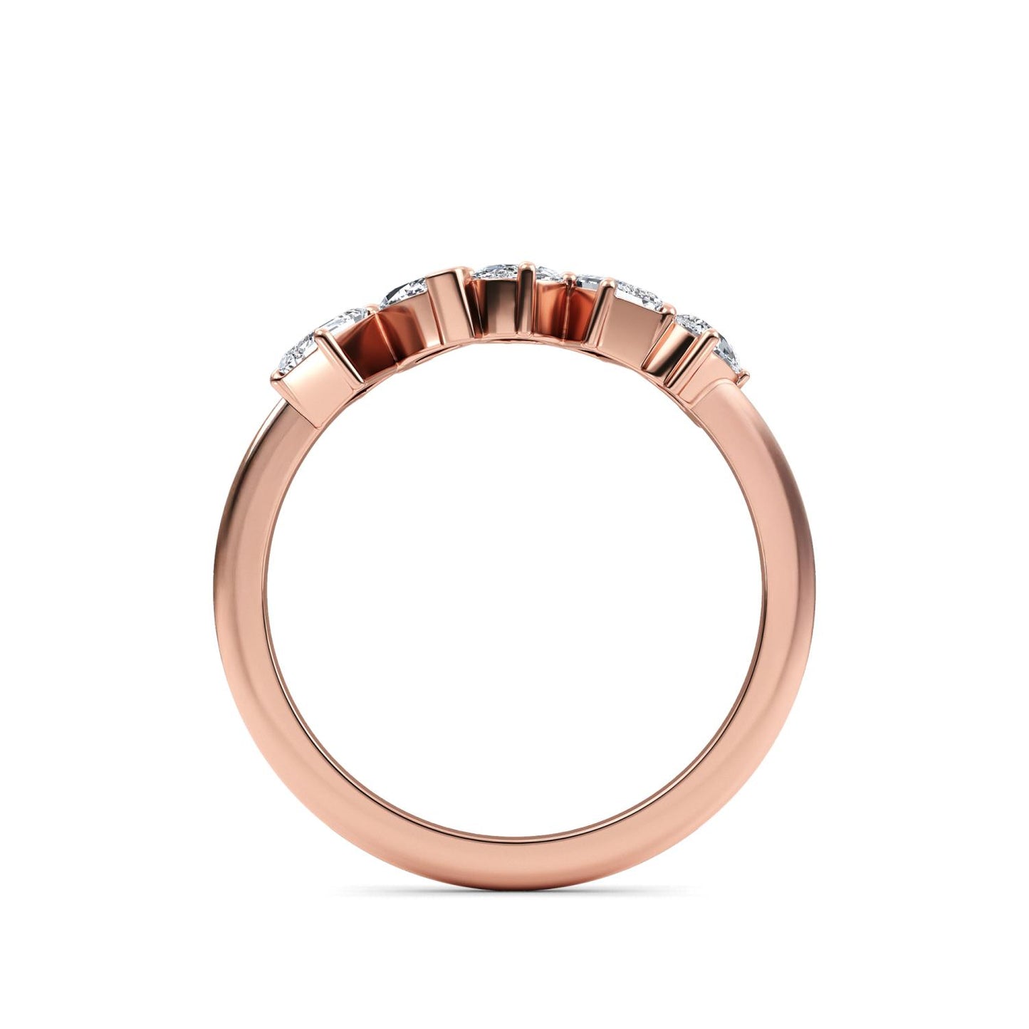 9K Rose Gold Lab Grown Diamond RING 0.66 ctw R60563MS-0.68CT