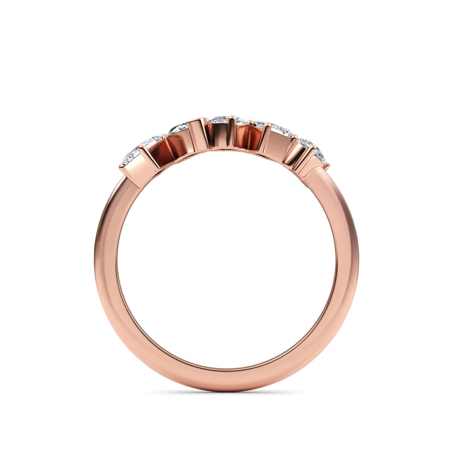 9K Rose Gold Lab Grown Diamond RING 0.66 ctw R60563MS-0.68CT