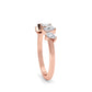 9K Rose Gold Lab Grown Diamond RING 0.66 ctw R60563MS-0.68CT