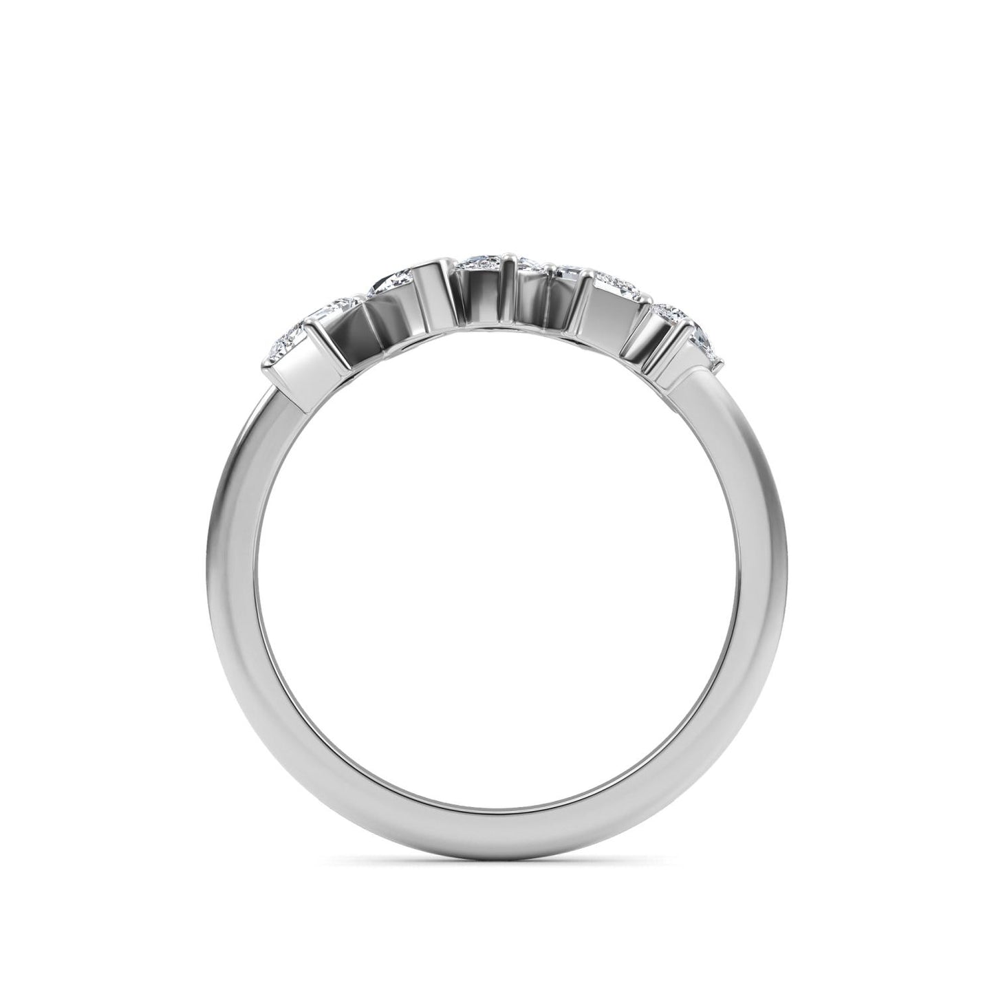 9K White Gold Lab Grown Diamond RING 0.66 ctw R60563MS-0.68CT