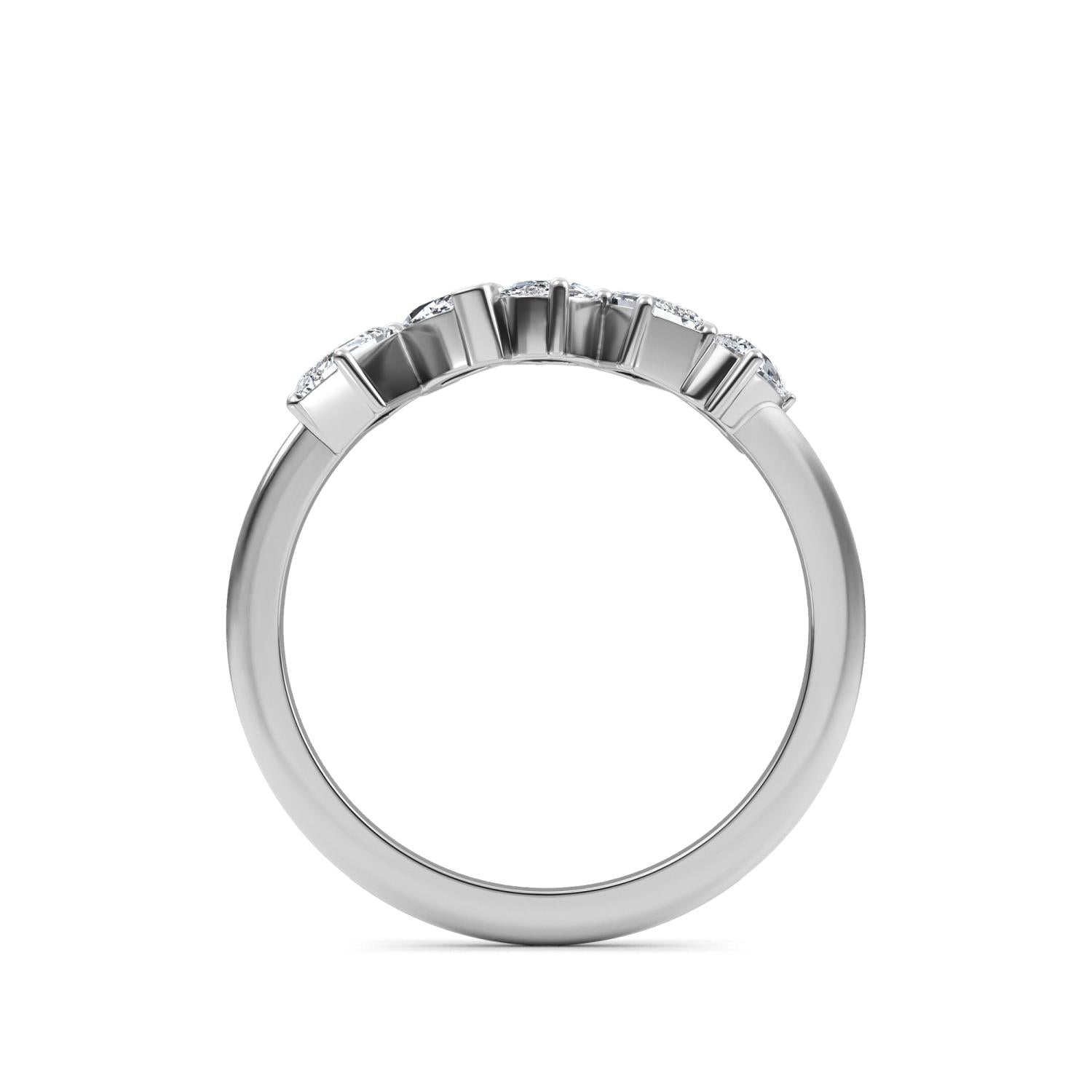 9K White Gold Lab Grown Diamond RING 0.66 ctw R60563MS-0.68CT