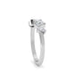 9K White Gold Lab Grown Diamond RING 0.66 ctw R60563MS-0.68CT
