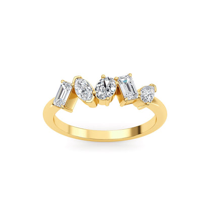 9K Yellow Gold Lab Grown Diamond RING 0.66 ctw R60563MS-0.68CT