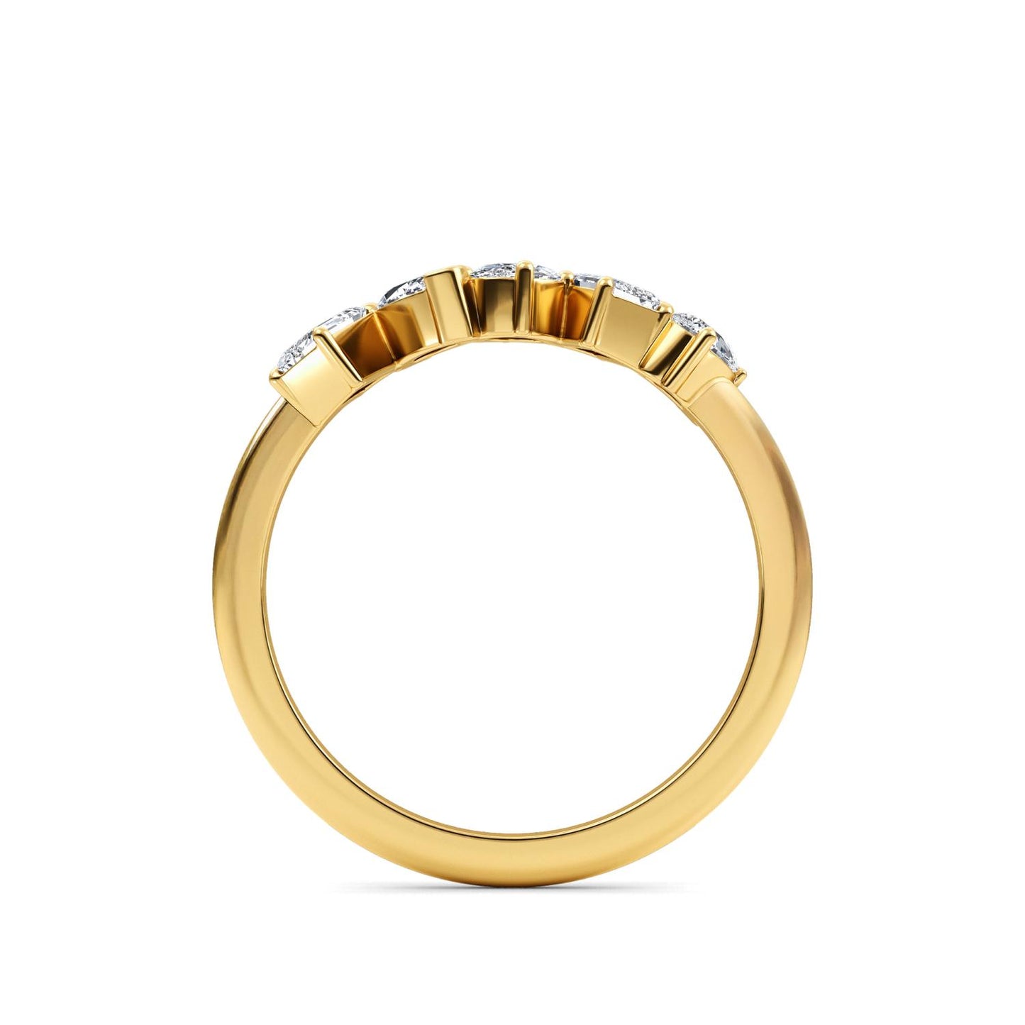 9K Yellow Gold Lab Grown Diamond RING 0.66 ctw R60563MS-0.68CT
