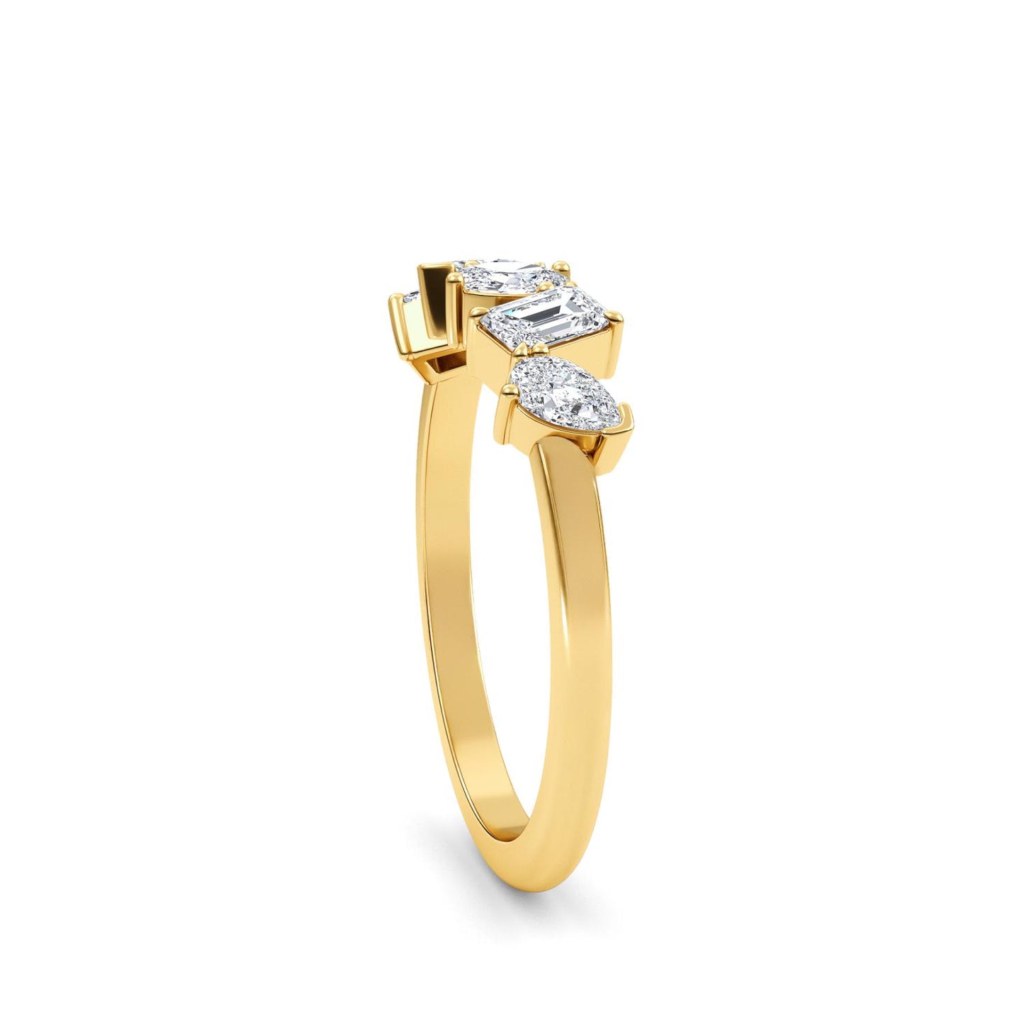 9K Yellow Gold Lab Grown Diamond RING 0.66 ctw R60563MS-0.68CT