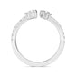 9K White Gold Lab Grown Diamond RING 0.87 ctw R60566FS-0.83CT