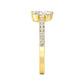 9K Yellow Gold Lab Grown Diamond RING 0.87 ctw R60566FS-0.83CT