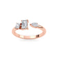 9K Rose Gold Lab Grown Diamond RING 0.61 ctw R60568MS-0.63CT