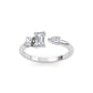 9K White Gold Lab Grown Diamond RING 0.61 ctw R60568MS-0.63CT