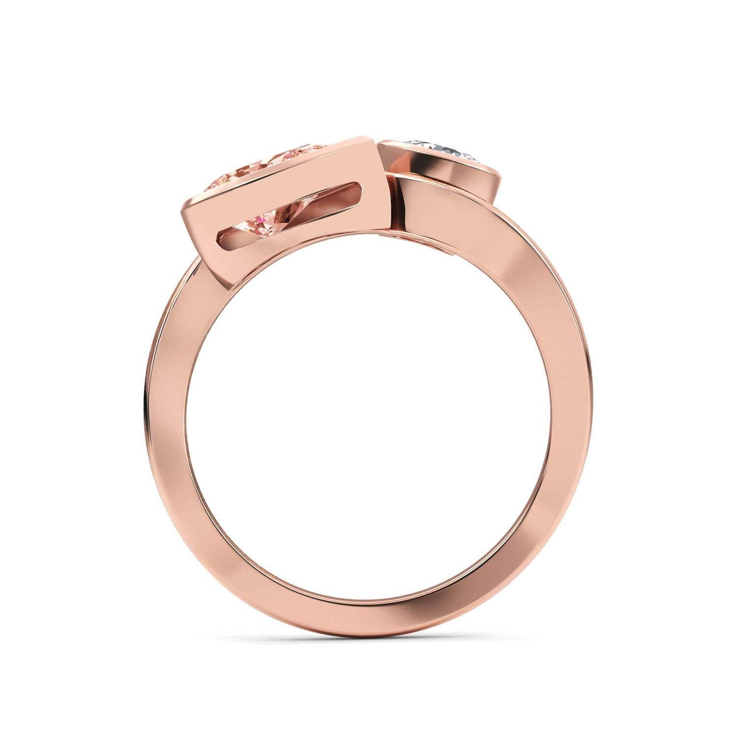 9K Rose Gold Lab Grown Diamond RING 1.55 ctw R60648