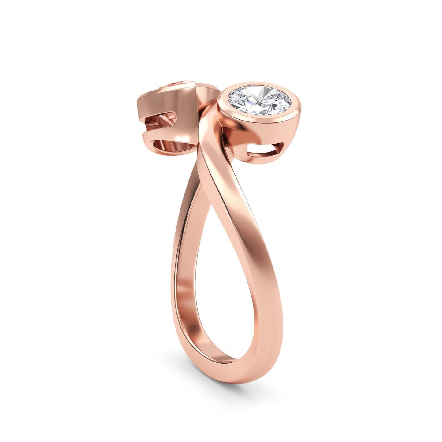 9K Rose Gold Lab Grown Diamond RING 1.55 ctw R60648