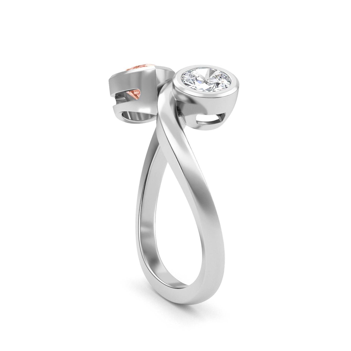 9K White Gold Lab Grown Diamond RING 1.55 ctw R60648