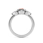 9K White Gold Lab Grown Diamond RING 1.98 ctw R60664OV-1.25CT