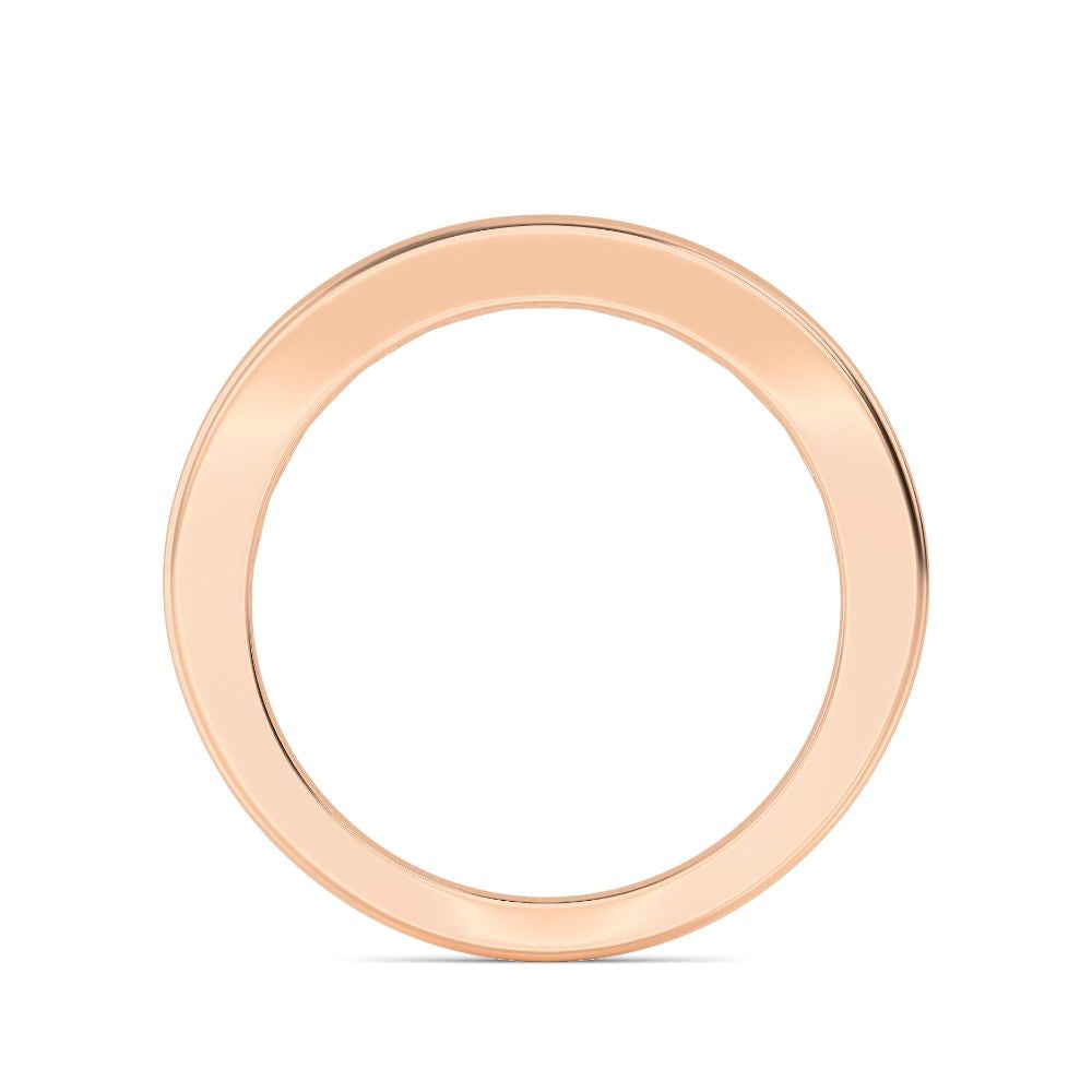 9k Rose Gold Lab Grown Diamond Bands R60819-0.88CT