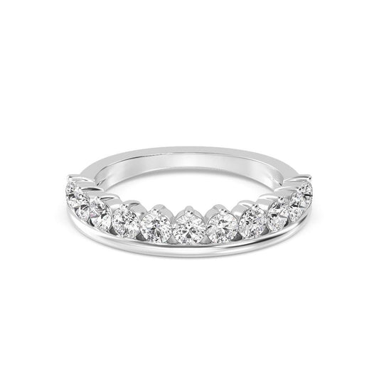 9k White Gold Lab Grown Diamond Bands R60819-0.88CT