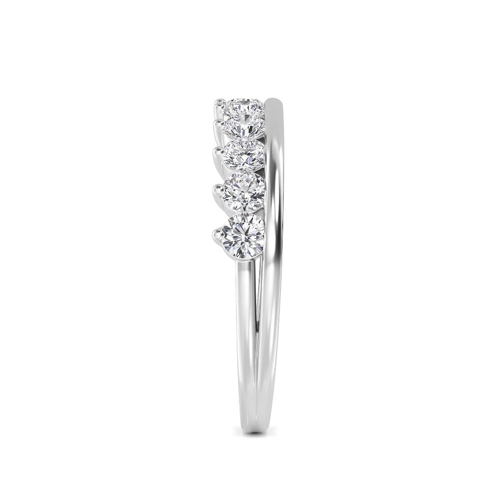 9k White Gold Lab Grown Diamond Bands R60819-0.88CT