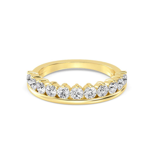 9K Yellow Gold Lab Grown Diamond Bands R60819-0.88CT