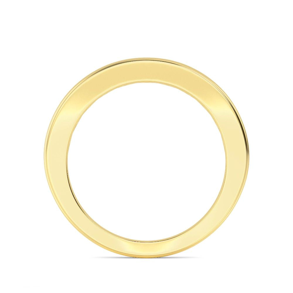 9K Yellow Gold Lab Grown Diamond Bands R60819-0.88CT