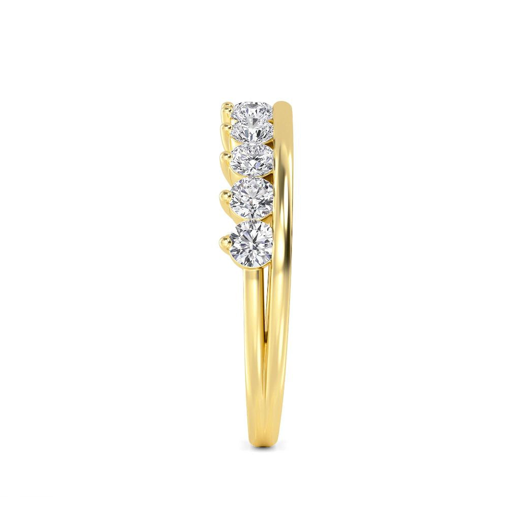 9K Yellow Gold Lab Grown Diamond Bands R60819-0.88CT