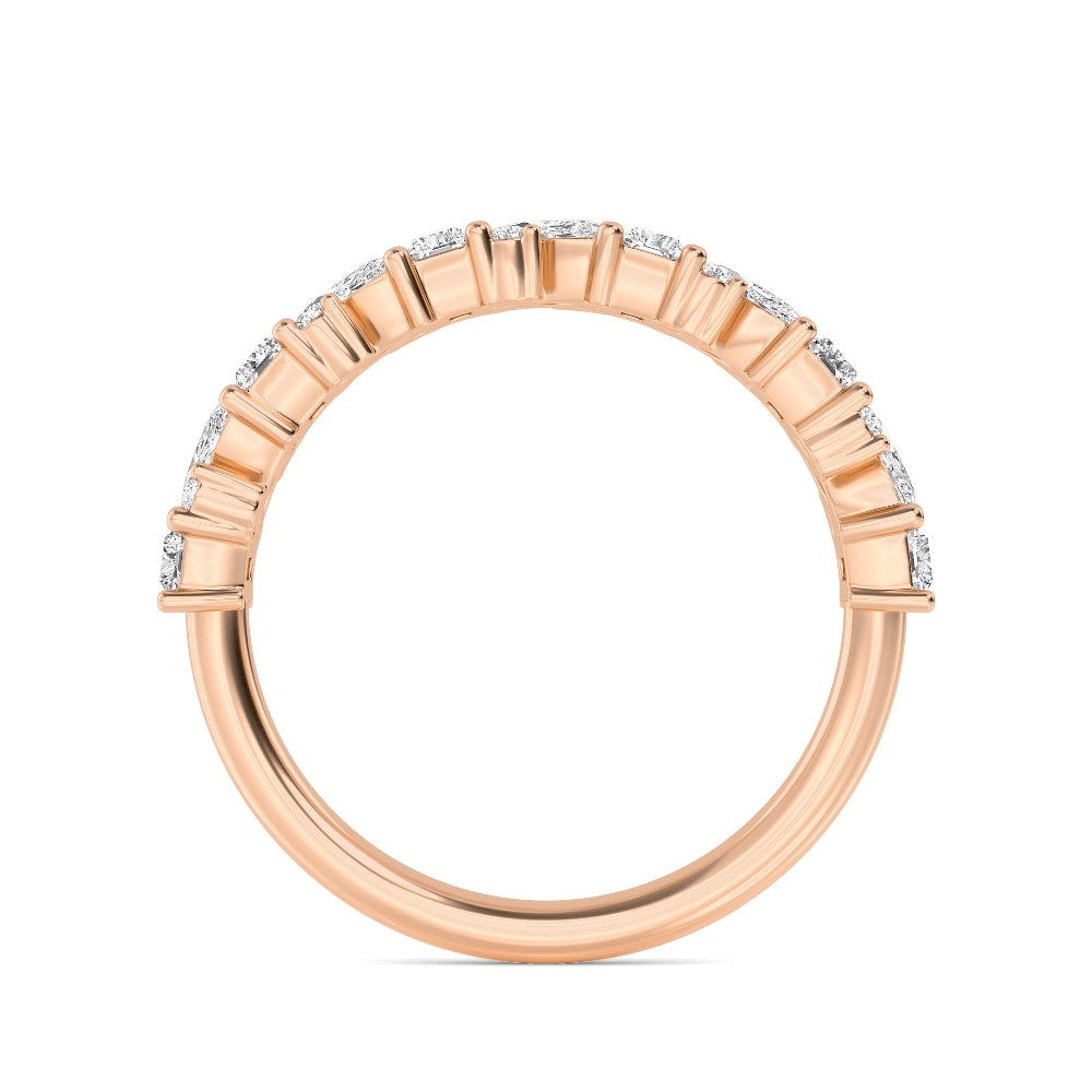 9k Rose Gold Lab Grown Diamond Bands R60823-1.20CT