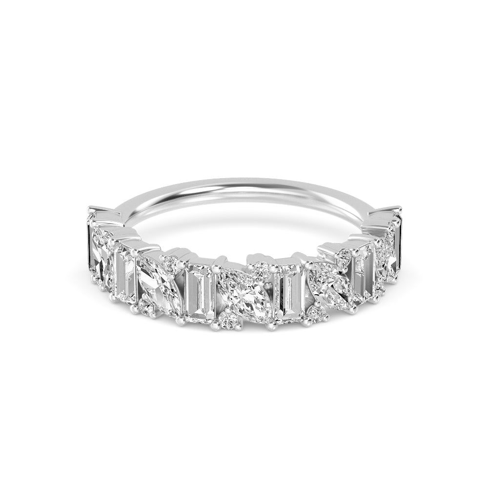 9k White Gold Lab Grown Diamond Bands R60823-1.20CT