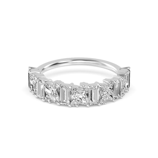 9k White Gold Lab Grown Diamond Bands R60823-1.20CT
