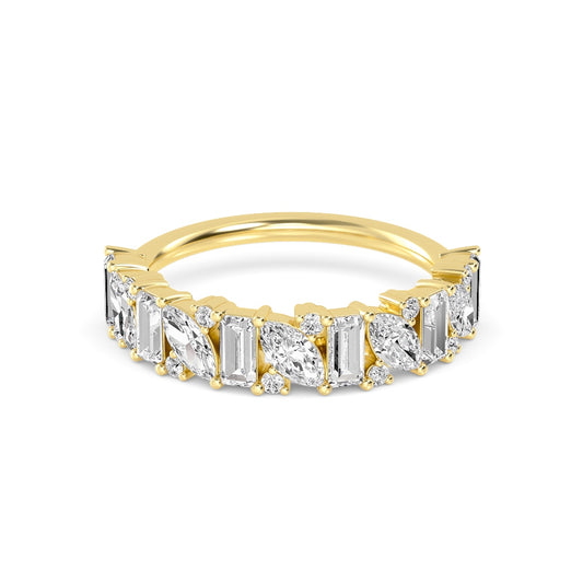 9K Yellow Gold Lab Grown Diamond Bands R60823-1.20CT