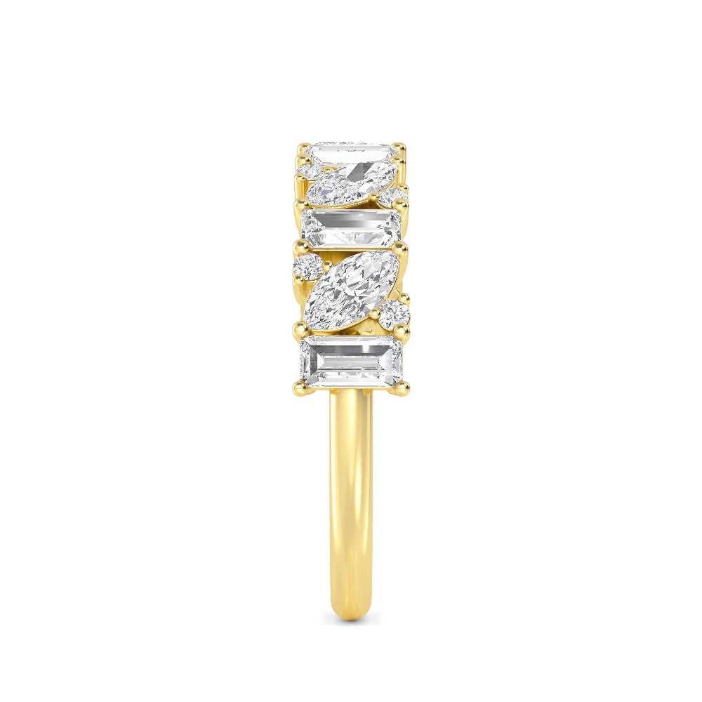 9K Yellow Gold Lab Grown Diamond Bands R60823-1.20CT