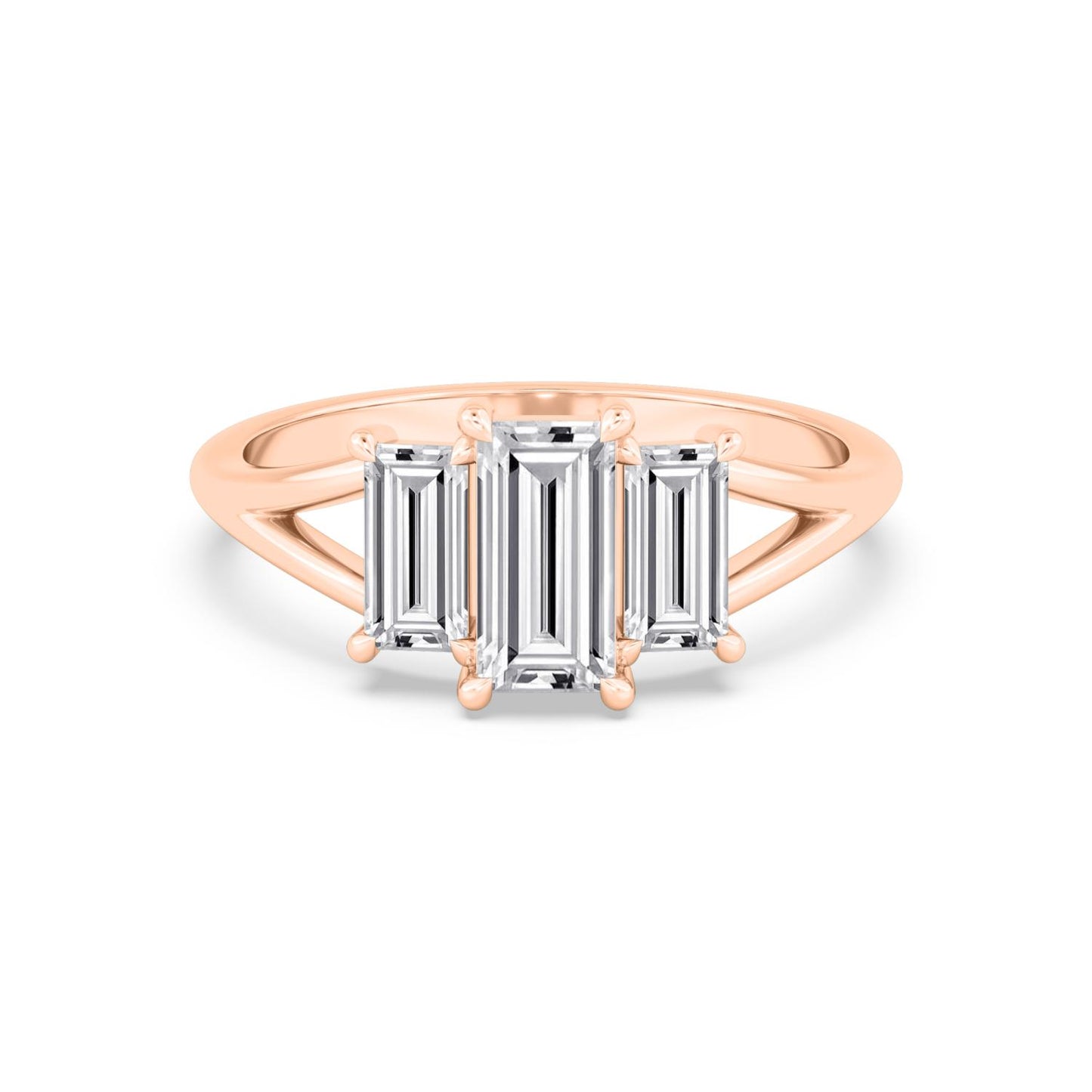 9K Rose Gold Lab Grown Diamond RING 1.34 ctw R60927-1.33CT