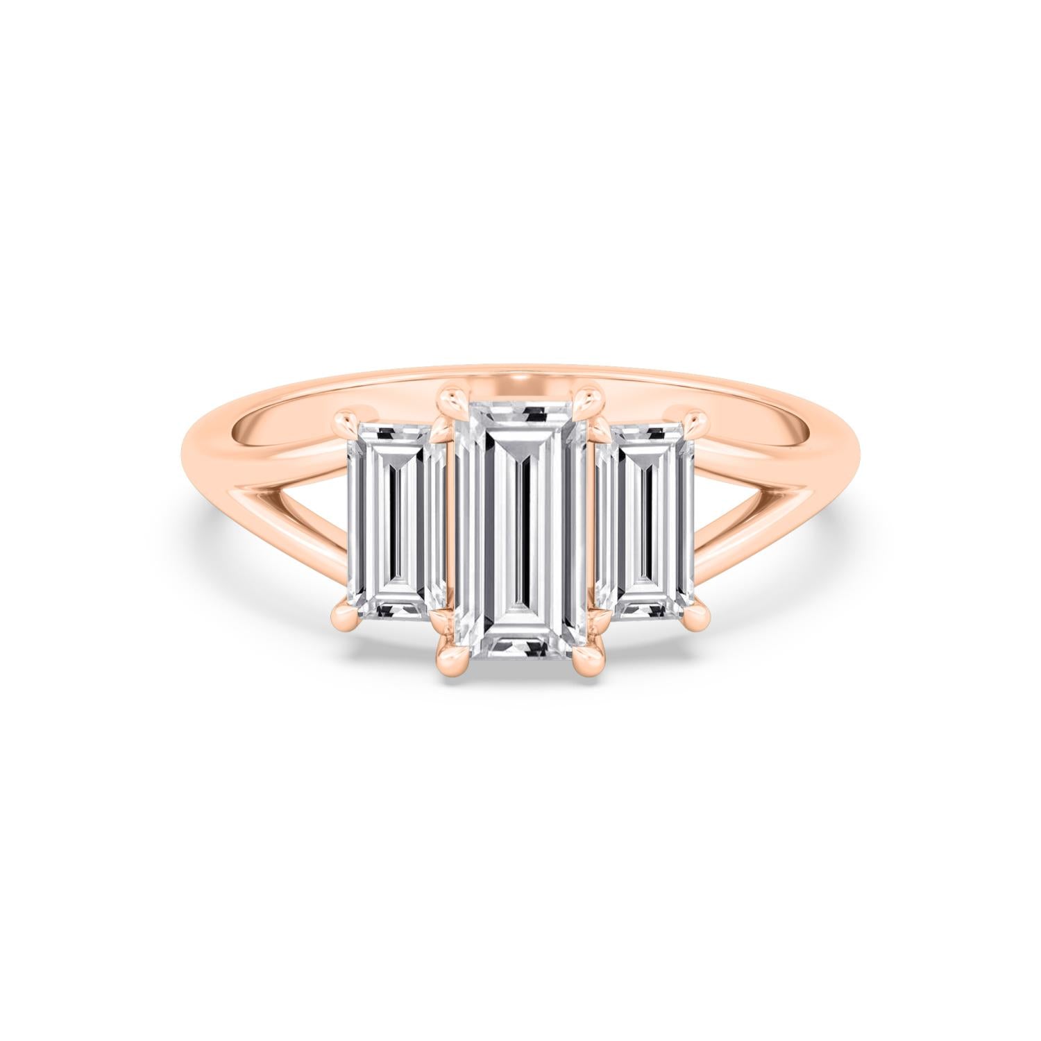 9K Rose Gold Lab Grown Diamond RING 1.34 ctw R60927-1.33CT