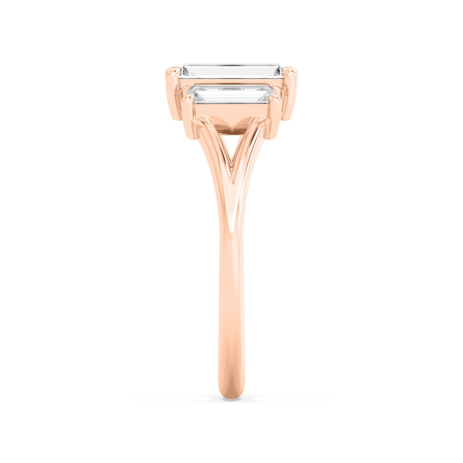 9K Rose Gold Lab Grown Diamond RING 1.34 ctw R60927-1.33CT