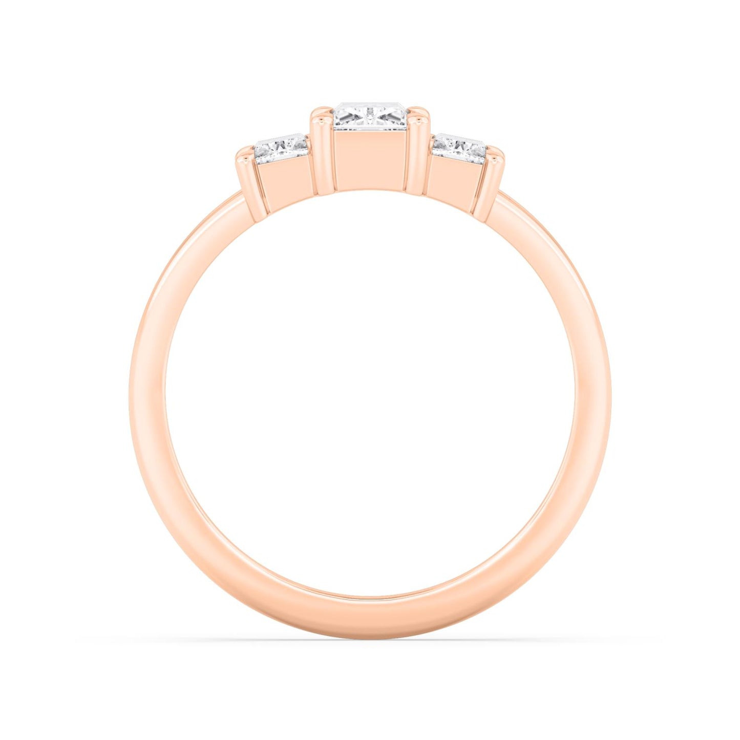 9K Rose Gold Lab Grown Diamond RING 1.34 ctw R60927-1.33CT