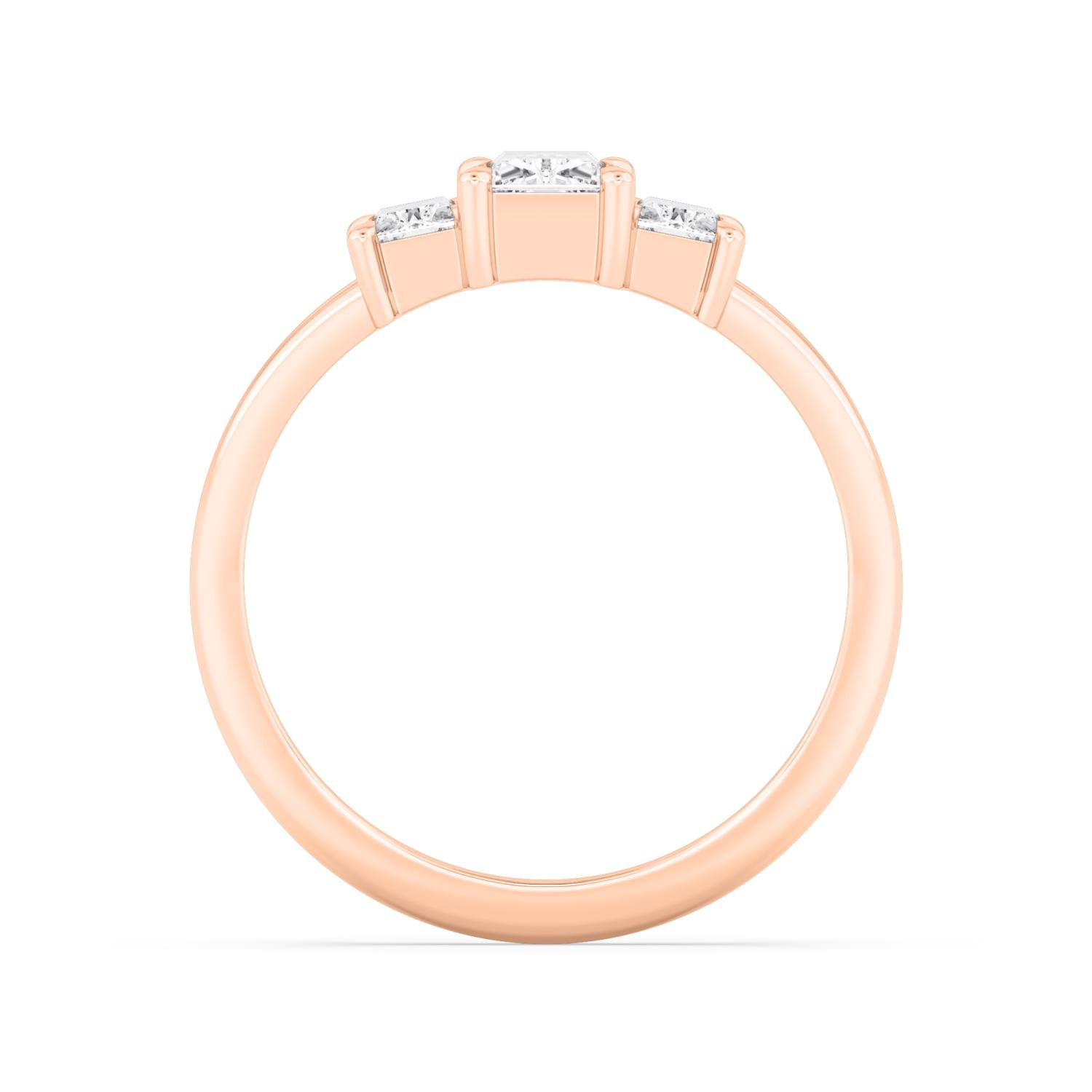9K Rose Gold Lab Grown Diamond RING 1.34 ctw R60927-1.33CT