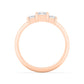 9K Rose Gold Lab Grown Diamond RING 1.34 ctw R60927-1.33CT