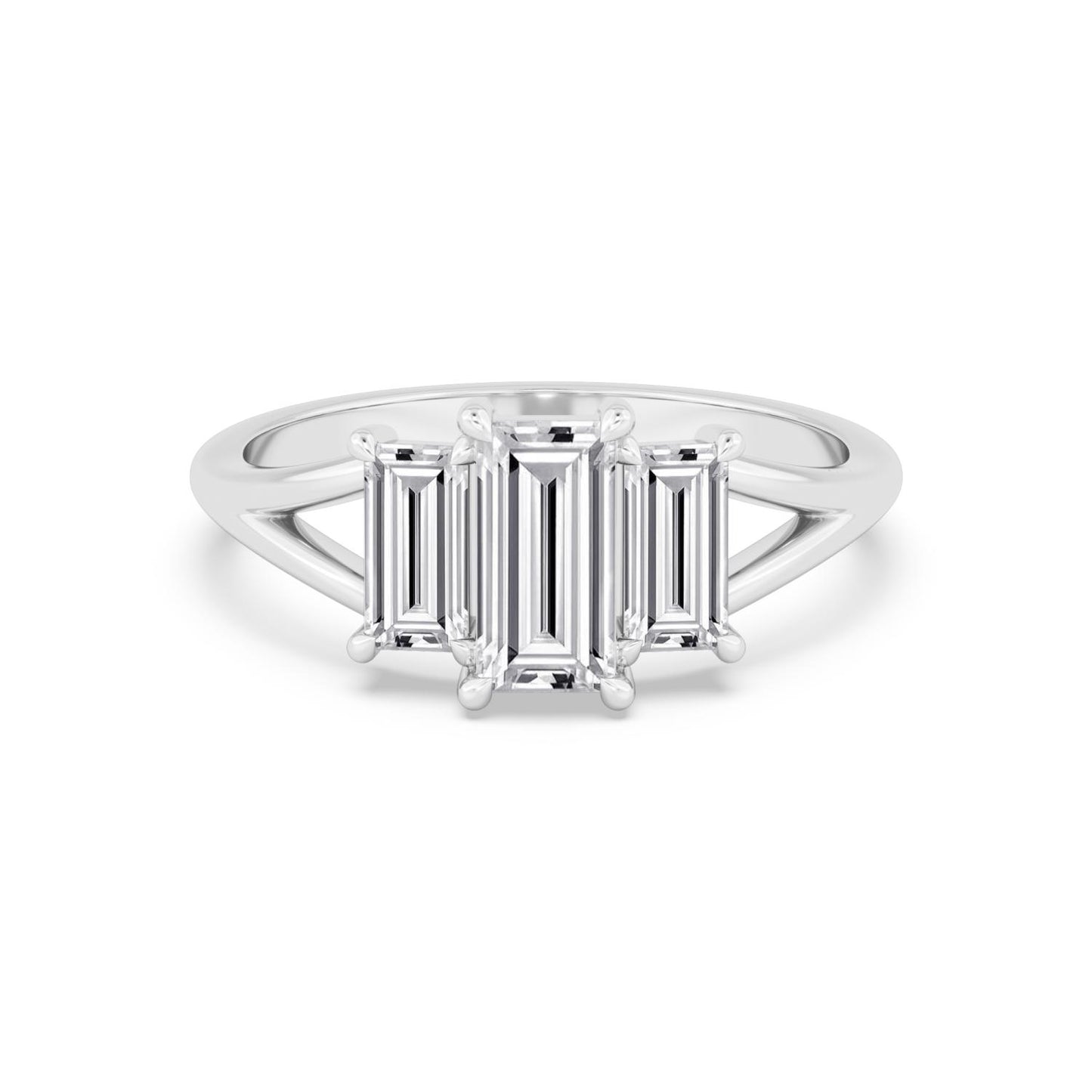 9K White Gold Lab Grown Diamond RING 1.34 ctw R60927-1.33CT