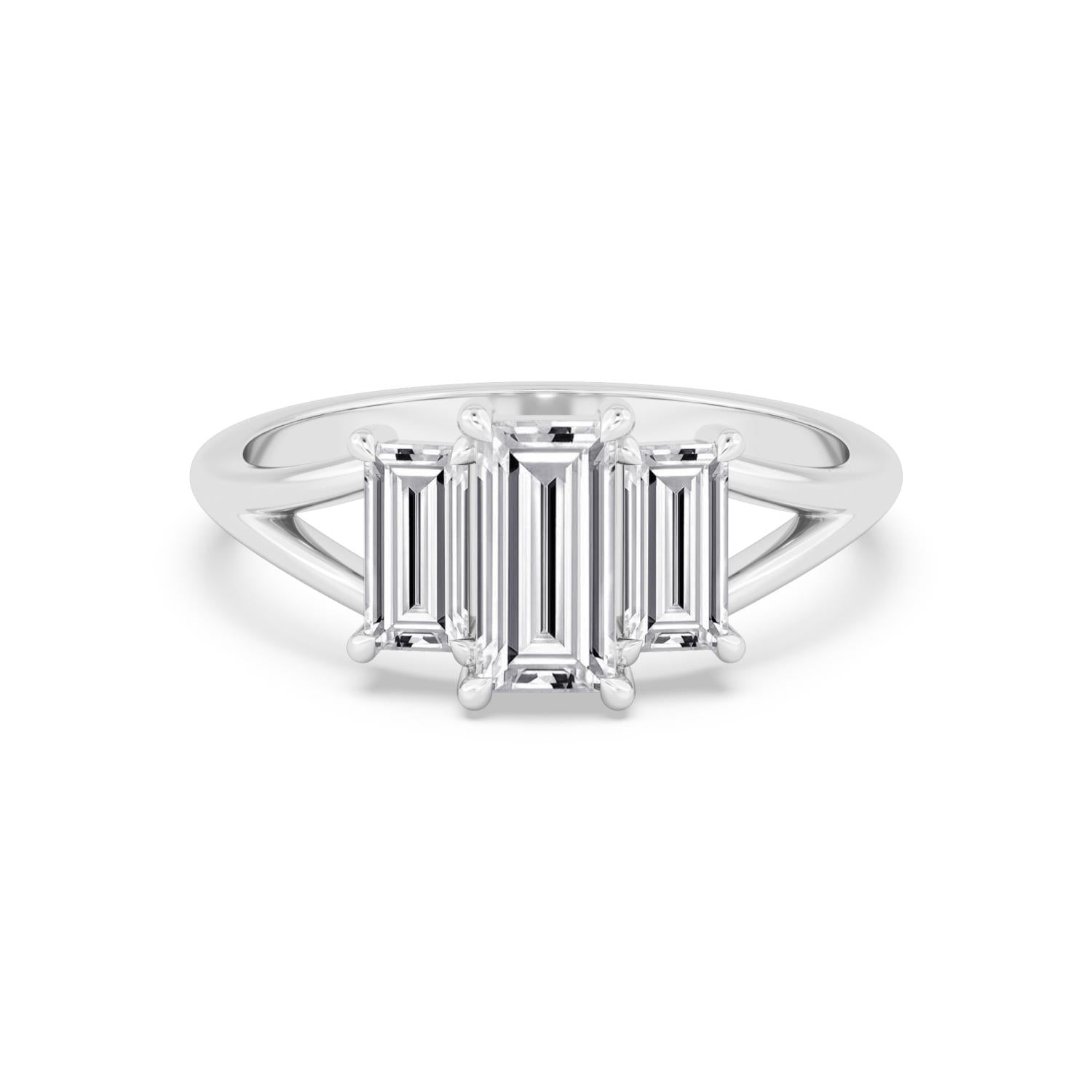 9K White Gold Lab Grown Diamond RING 1.34 ctw R60927-1.33CT