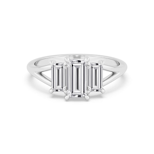 9K White Gold Lab Grown Diamond RING 1.34 ctw R60927-1.33CT