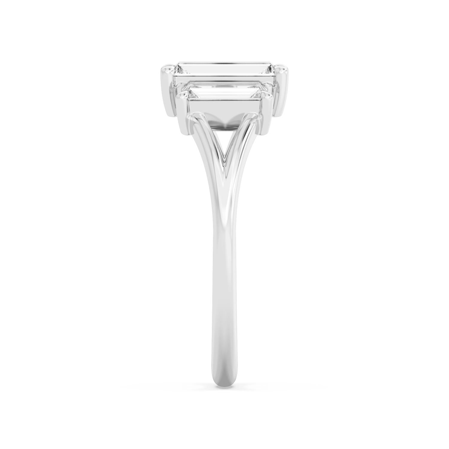 9K White Gold Lab Grown Diamond RING 1.34 ctw R60927-1.33CT