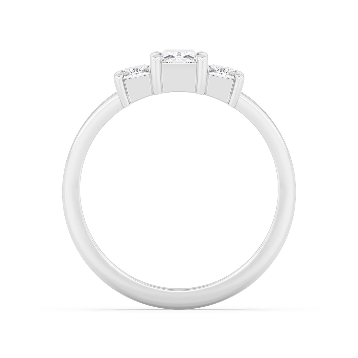 9K White Gold Lab Grown Diamond RING 1.34 ctw R60927-1.33CT