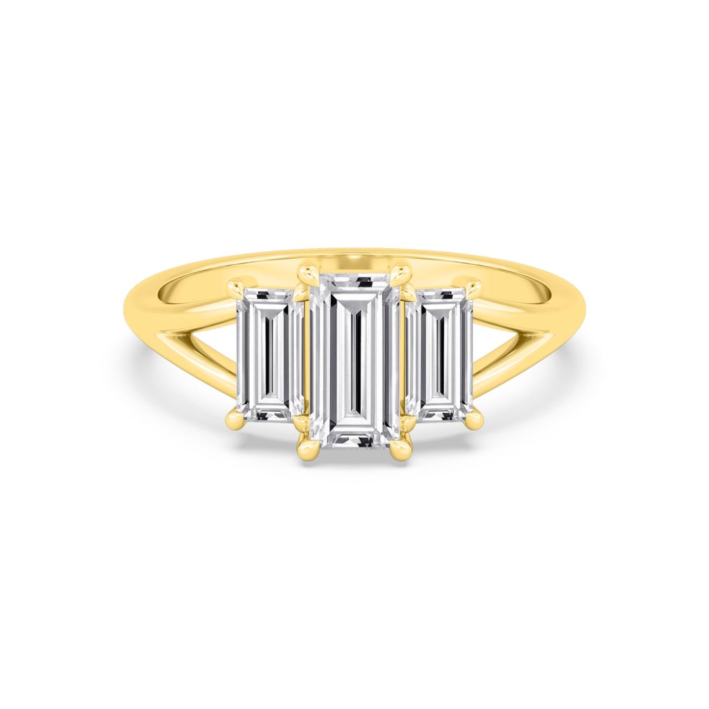 9K Yellow Gold Lab Grown Diamond RING 1.34 ctw R60927-1.33CT
