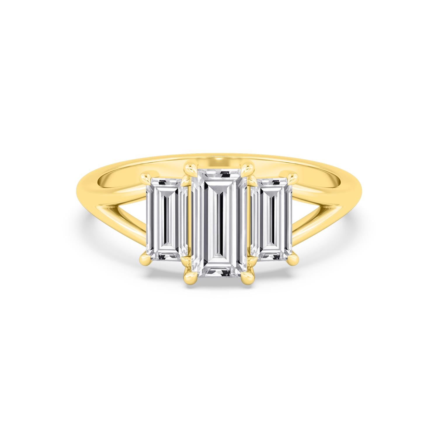 9K Yellow Gold Lab Grown Diamond RING 1.34 ctw R60927-1.33CT