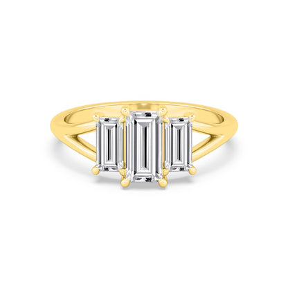 9K Yellow Gold Lab Grown Diamond RING 1.34 ctw R60927-1.33CT