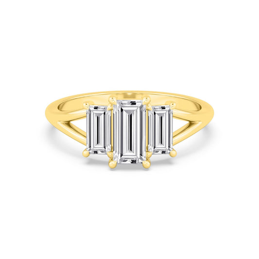 9K Yellow Gold Lab Grown Diamond RING 1.34 ctw R60927-1.33CT