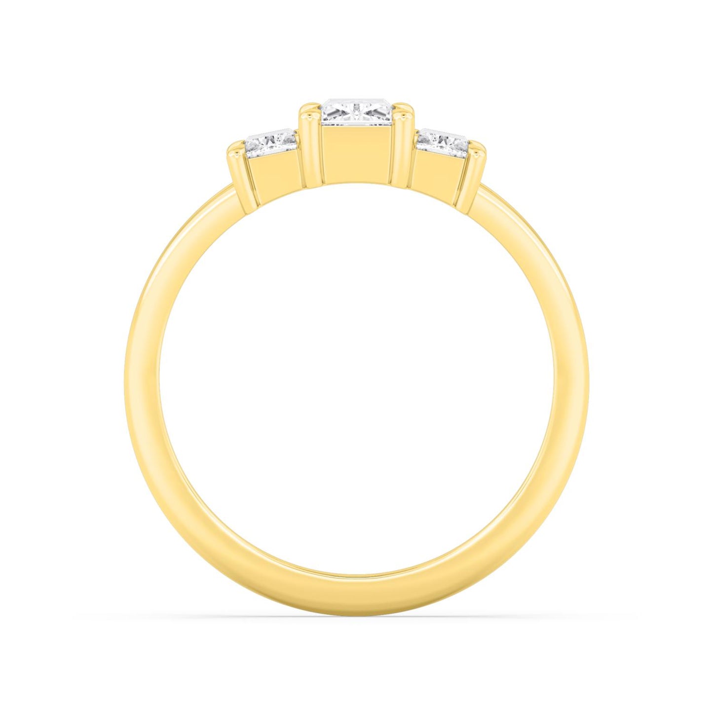 9K Yellow Gold Lab Grown Diamond RING 1.34 ctw R60927-1.33CT