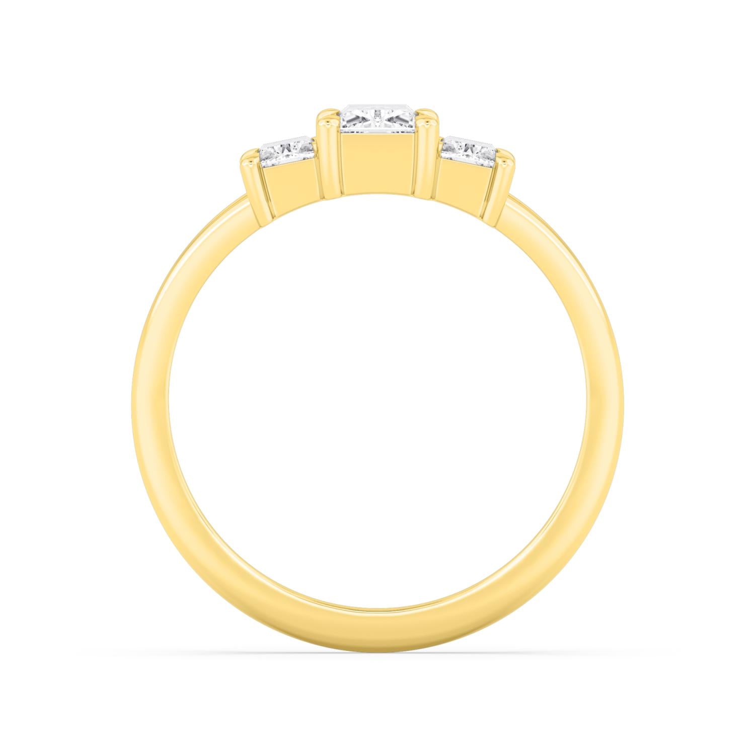 9K Yellow Gold Lab Grown Diamond RING 1.34 ctw R60927-1.33CT