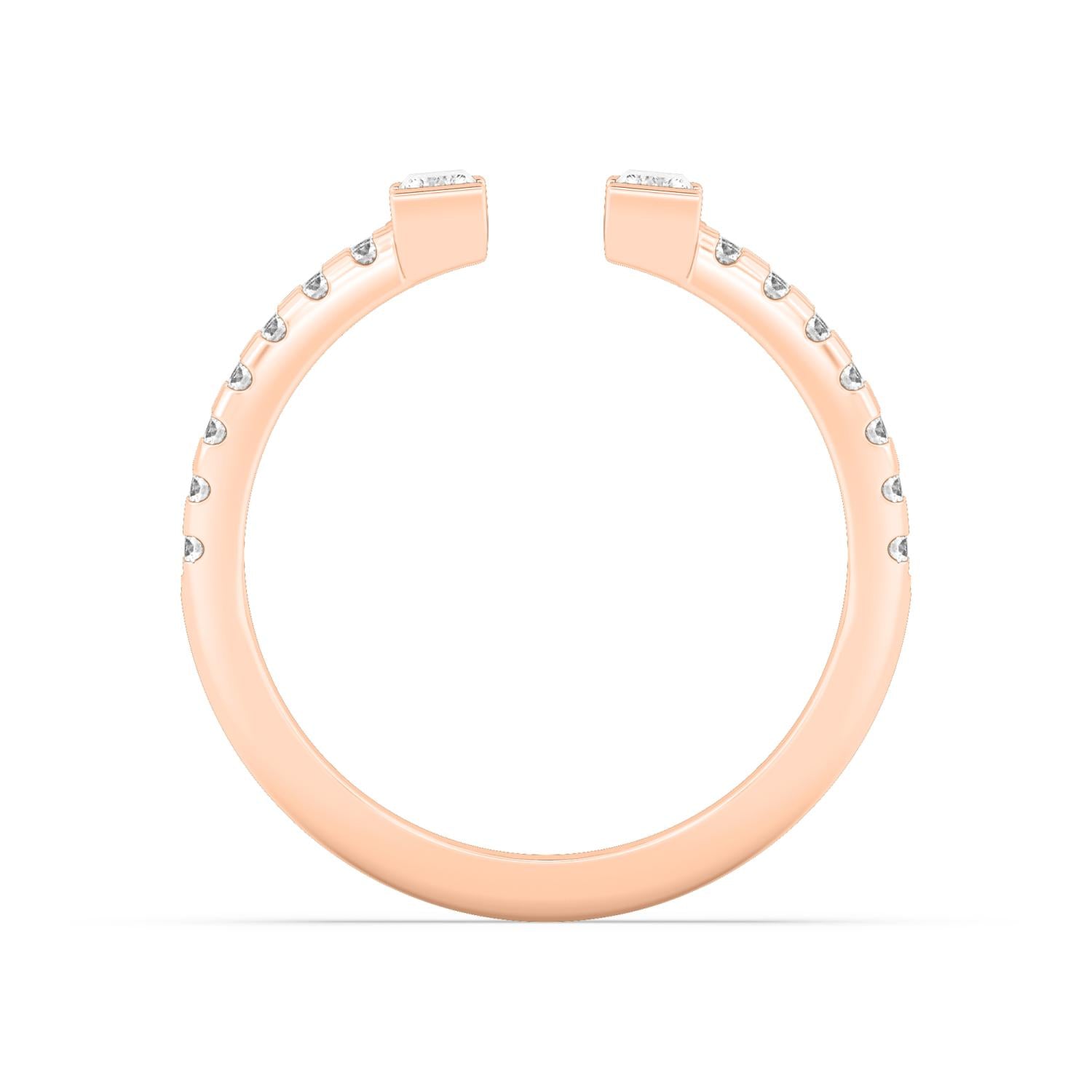 9K Rose Gold Lab Grown Diamond RING 0.81 ctw R60938-0.83CT