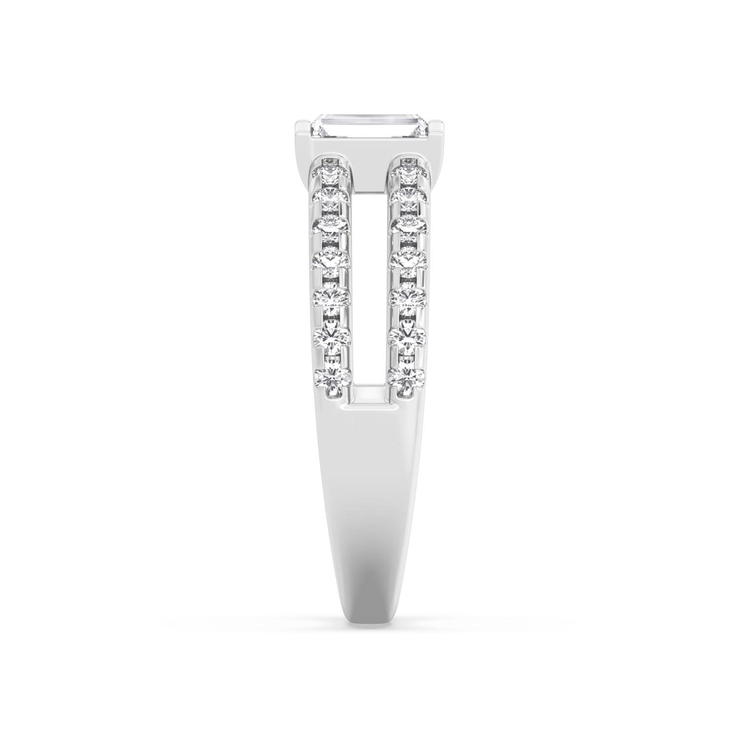 9K White Gold Lab Grown Diamond RING 0.81 ctw R60938-0.83CT