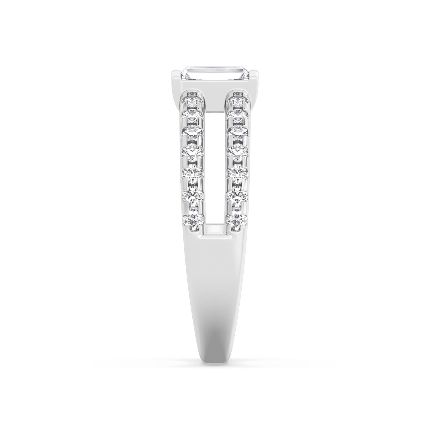 9K White Gold Lab Grown Diamond RING 0.81 ctw R60938-0.83CT