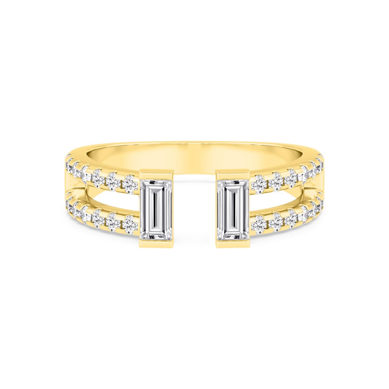 9K Yellow Gold Lab Grown Diamond RING 0.81 ctw R60938-0.83CT