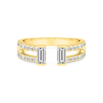 9K Yellow Gold Lab Grown Diamond RING 0.81 ctw R60938-0.83CT